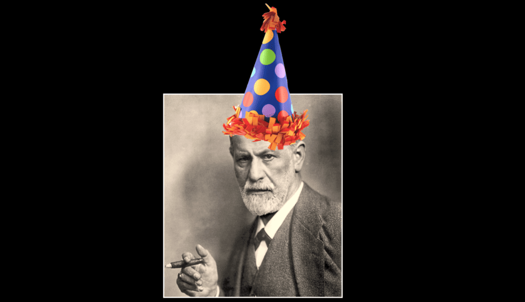 Freud med festhatt