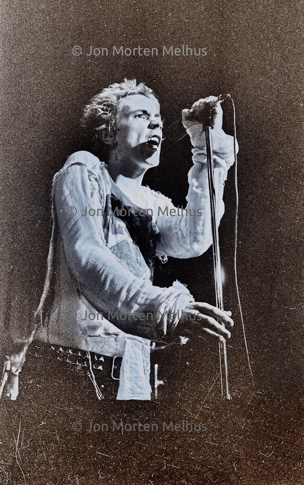 Foto 1977 Sex Pistols Johnny Rotten © Jon Morten Melhus www.melhus.com