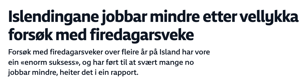 Firedagers uke Island 2