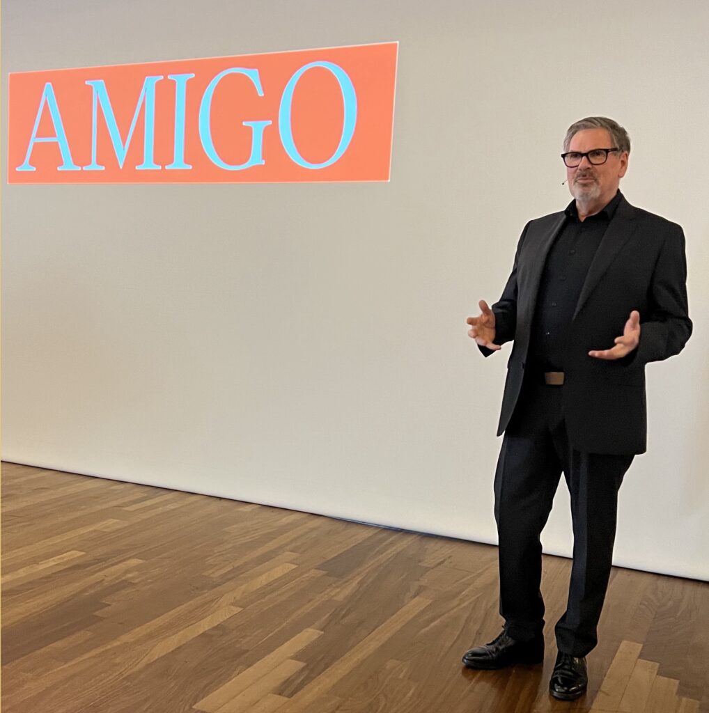 Jon Morten Melhus snakker om AMIGO i den Haag