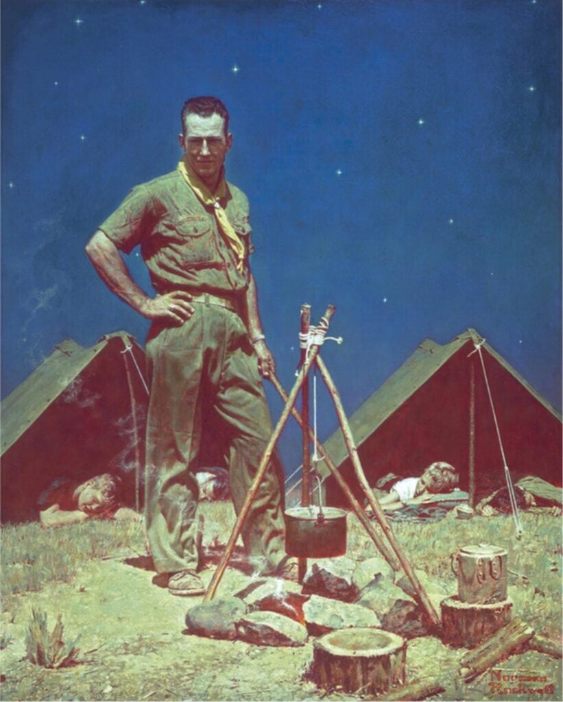"The Scoutmaster" av Norman Rockwell