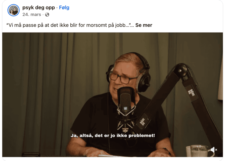 Jon Morten Melhus på podcasten Psyk Deg Opp om hvorfor humor på jobben er latterlig lønnsomt