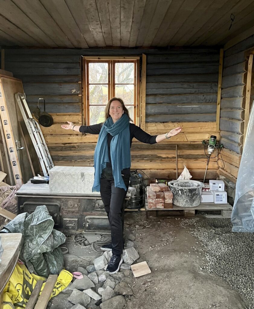 Drengestua under restaurering - Villa Breen