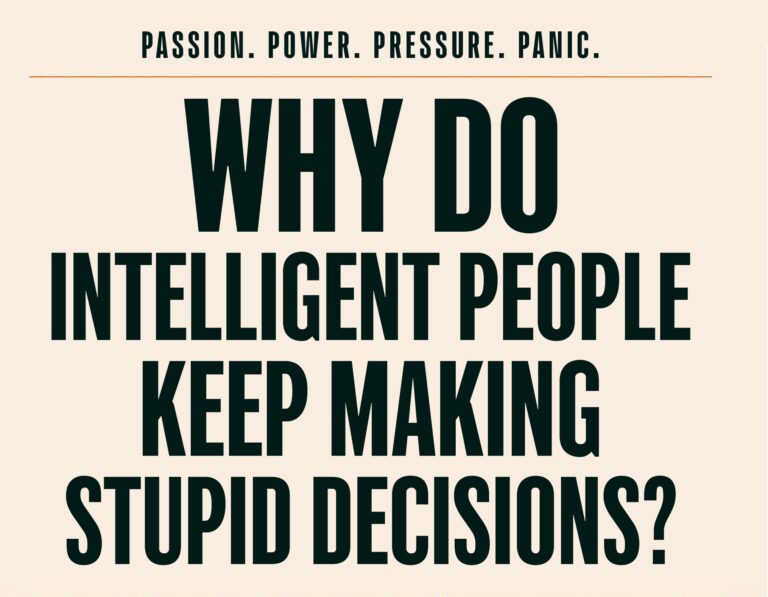 New football book cover: Why do intelligent people keep making stupid decisions?